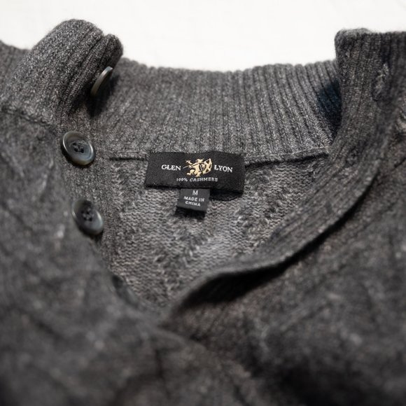 Charcoal Cashmere Sweater - Picture 4 of 5